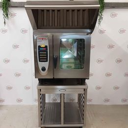 Rational Six Grid Electric Combi Oven On Stand With Ultravent Condensation Hood SCC61E (NCE4649)