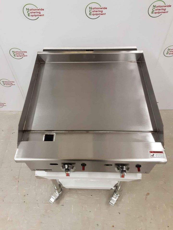 Hamoki 60cm Dual Control Tabletop Natural Gas Griddle (NCE4687)