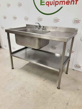 Commercial Catering Stainless Steel 120cm Single Sink (NCE4672)