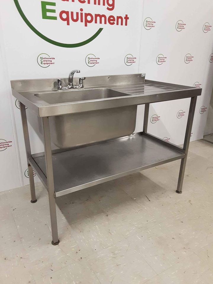 Commercial Catering Stainless Steel 120cm Single Sink (NCE4672)