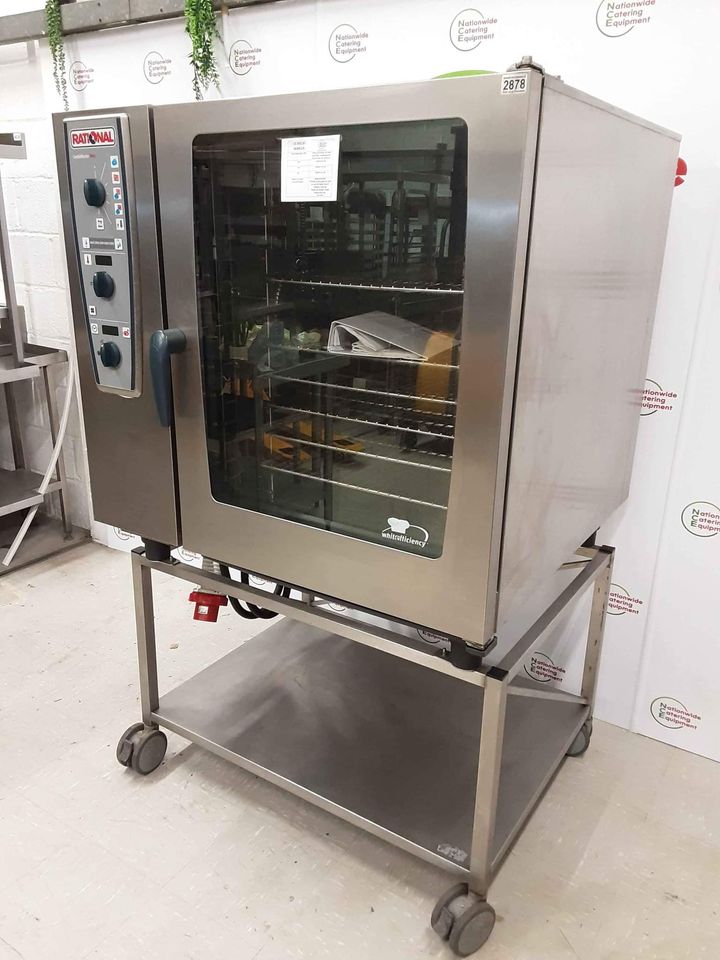 Rational Wide 20 Grid Electric Combimaster Plus on Stand/Trolley (NCE2878)