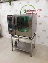 Rational SCC White Efficiency Natural Gas Six Grid Combi Oven On Stand (4031)