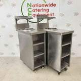 Stainless Steel Ambient Plate Storage Table With Shelving (NCE4684)