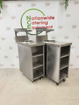 Stainless Steel Ambient Plate Storage Table With Shelving (NCE4685)