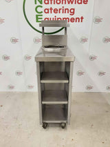 Stainless Steel Ambient Plate Storage Table With Shelving (NCE4685)