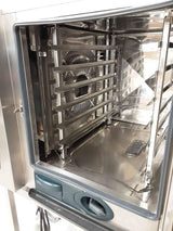 Rational SCC White Efficiency Natural Gas Six Grid Combi Oven On Stand (4031)