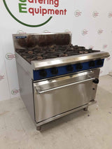 Blue Seal Six Burner Stove & Oven, Natural Gas (NCE4725)