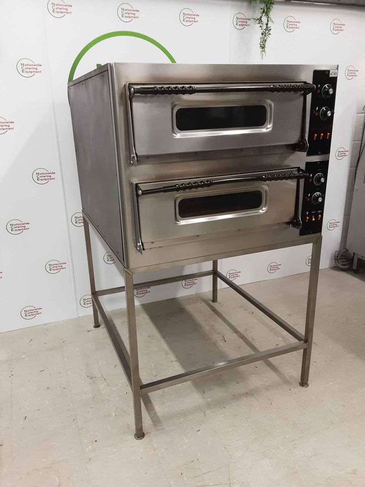 Prisma Twin Deck Electric Pizza Oven On Stand, Single Phase 63amp (NCE4745)