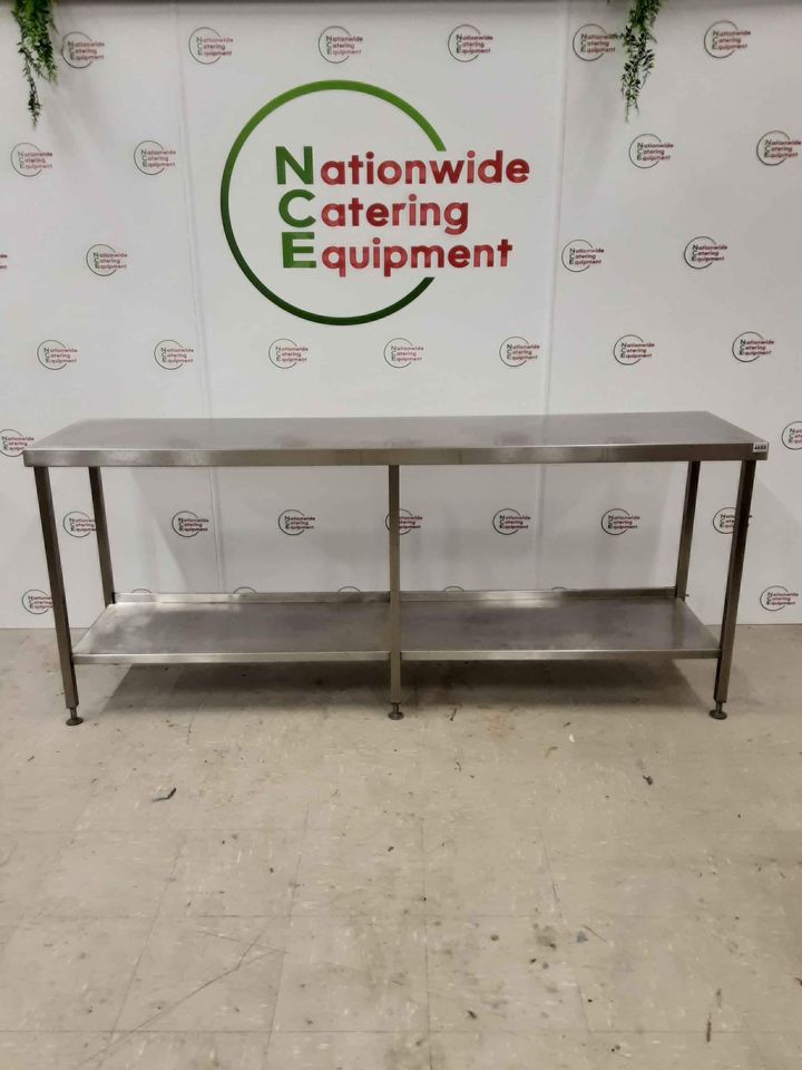 Stanless Steel Table, Slimline 210cm x 50cm (NCE4688)