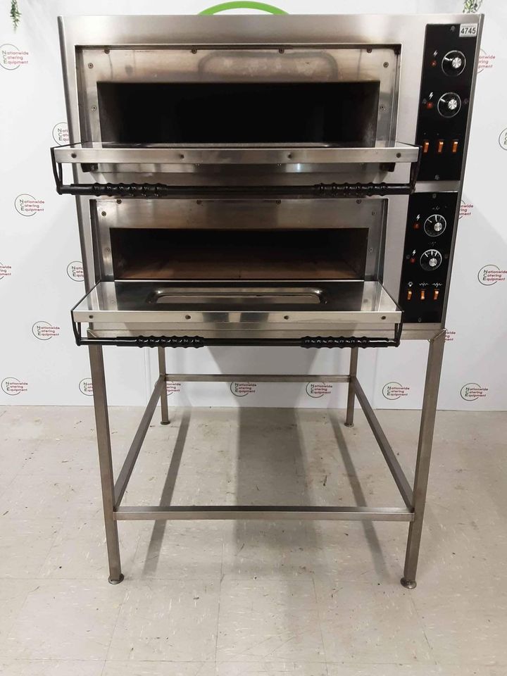 Prisma Twin Deck Electric Pizza Oven On Stand, 1ph 63amp (NCE4745)