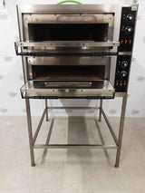 Prisma Twin Deck Electric Pizza Oven On Stand, Single Phase 63amp (NCE4745)