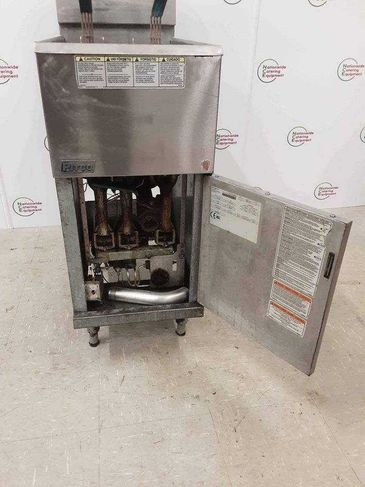 Pitco 35c+ Single Tank/Double Basket Free-Standing Gas Fryer (NCE4749)