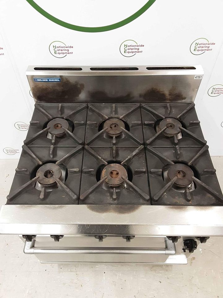 Blueseal Six Burner Stove and Oven, Natural Gas, Model- G506 (NCE4761)