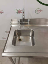 Stainless Steel Single Sink with Dishwasher Basket Racking & Appliance Space Beneath (NCE4778)