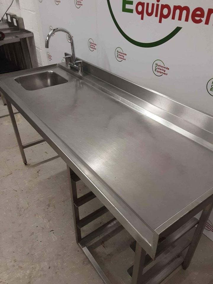 Stainless Steel Single Sink with Dishwasher Basket Racking & Appliance Space Beneath (NCE4778)