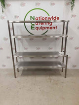 Stainless Steel Four Tier Shelving Unit (NCE4781)