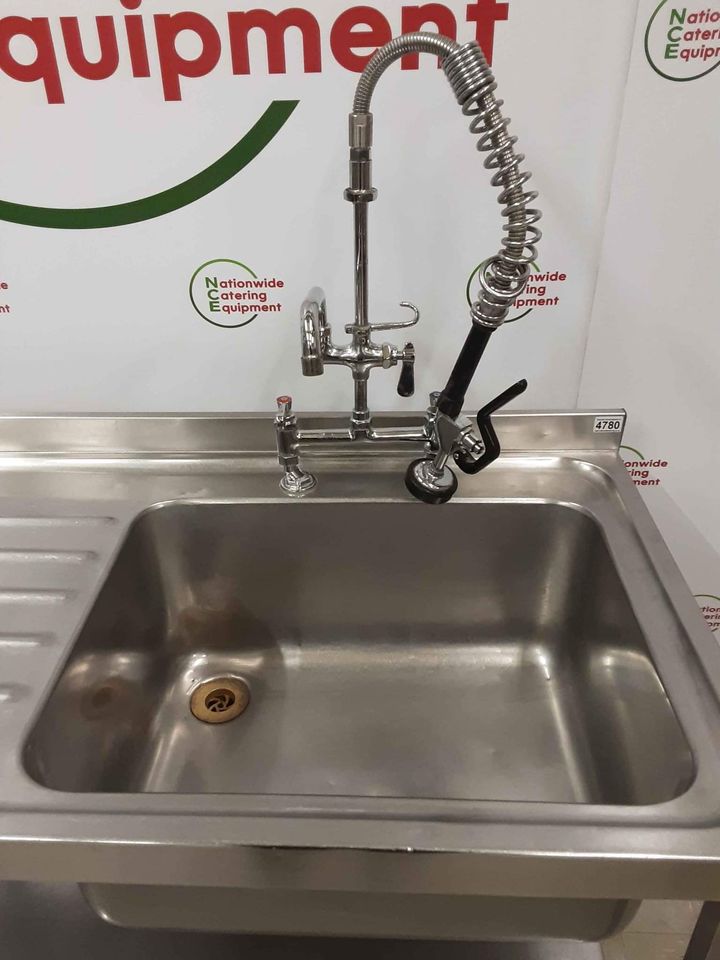 Stainless Steel 120cm Single Sink With Pre-Wash Spray (NCE4780)