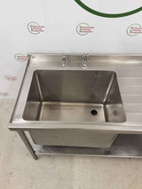 Stainless Steel 150cm Single Sink, Extra Large Bowl (NCE4795)