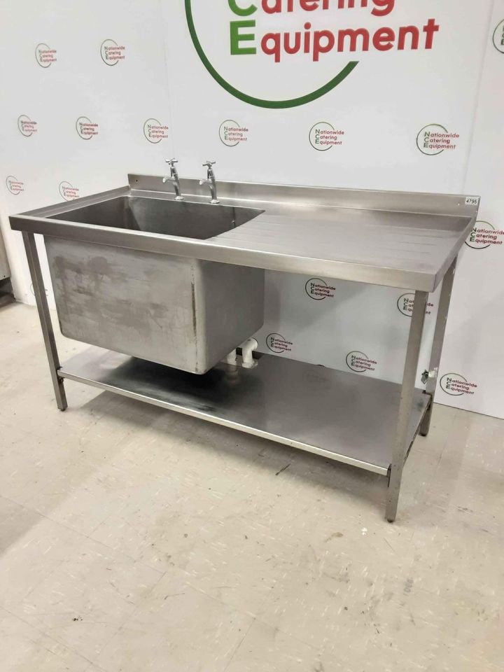 Stainless Steel 150cm Single Sink, Extra Large Bowl (NCE4795)