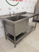 Stainless Steel 150cm Single Sink, Extra Large Bowl (NCE4795)