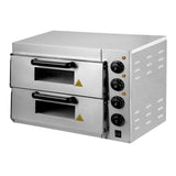 Hamoki Twin Deck Tabletop Pizza Oven, 13amp (NCE4812)