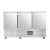 Hamoki Three Door Counter Fridge, Motor Beneath (NCE4804)