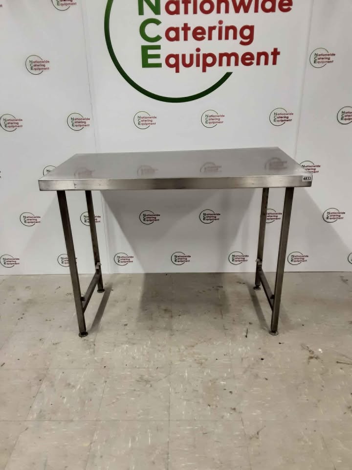 Stainless Steel Table With Appliance Space 120cm x 65cm (NCE4833)