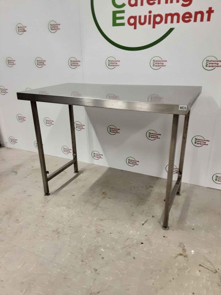 Stainless Steel Table With Appliance Space 120cm x 65cm (NCE4833)