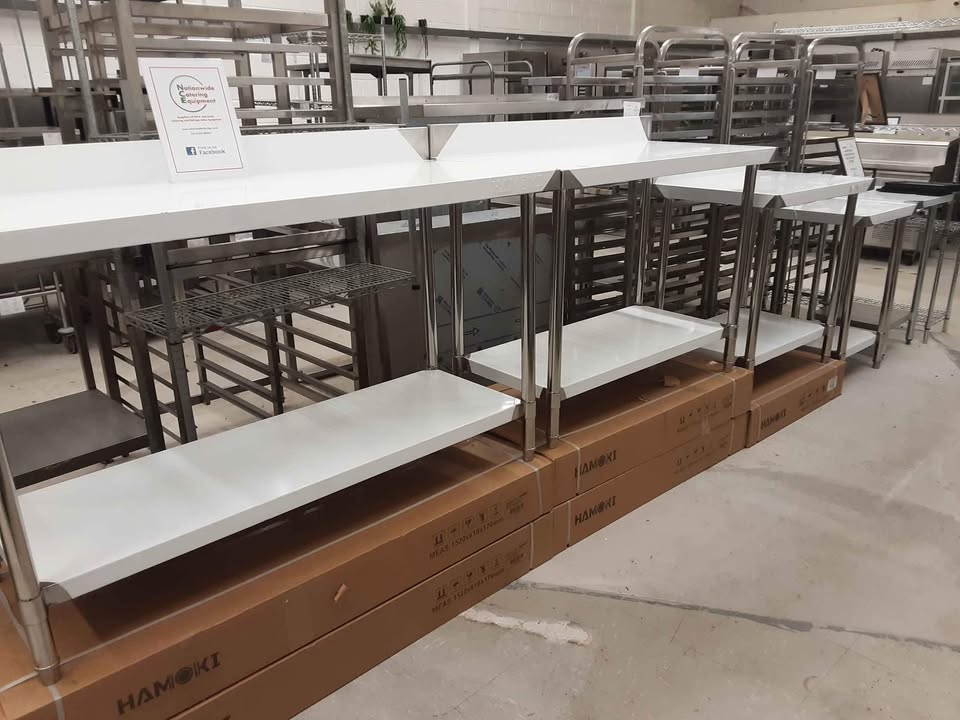 Hamoki 180x70cm Stainless Steel Table With Upstand (NCE5526)