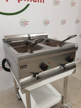 Lincat Twin Tank Electric Tabletop Fryer, Single Phase 32Amp (NCE4803)