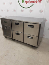 Foster Four Drawer Flat Counter Fridge, 141cm (NCE4848)