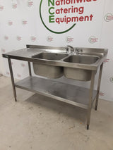 Stainless Steel Double Sink, 150cm (NCE4889)