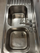 Stainless Steel Double Sink, 150cm (NCE4889)