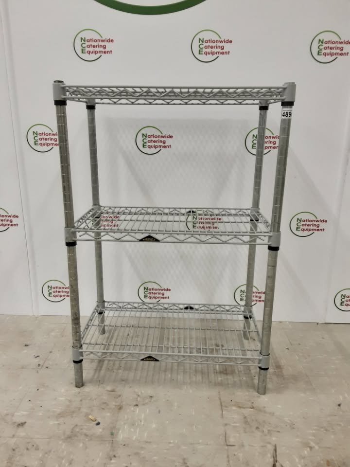 Wire Shelving Unit, Three Tier, 60x35cm (NCE4890)