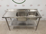 Stainless Steel Double Sink, 150cm (NCE4889)