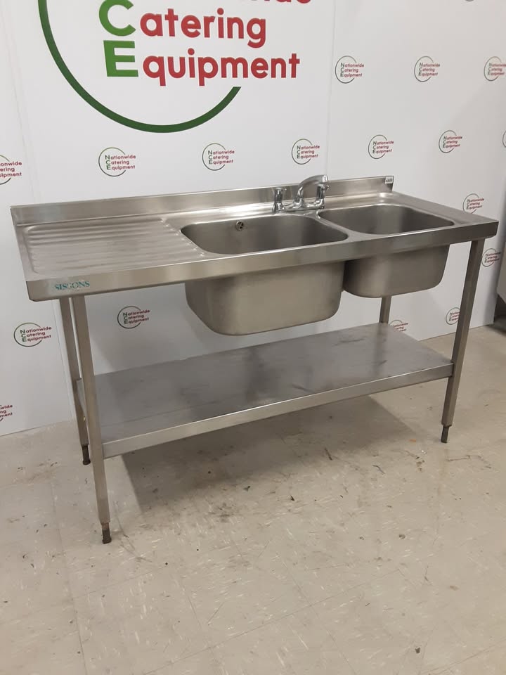 Stainless Steel Double Sink, 150cm (NCE4889)