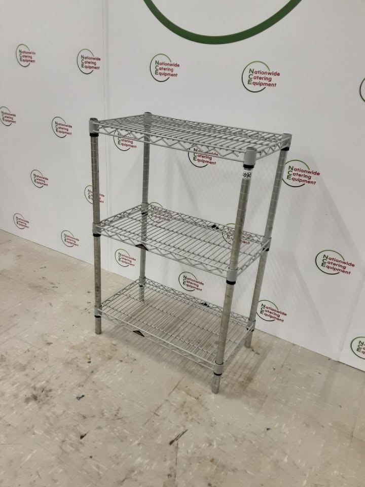 Wire Shelving Unit, Three Tier, 60x35cm (NCE4890)