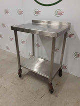 Stainless Steel Table On Wheels 70x50cm (NCE5054)