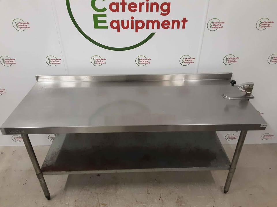 Stainless Steel Table with Can Opener Attached 180 x 70cm (NCE4992)