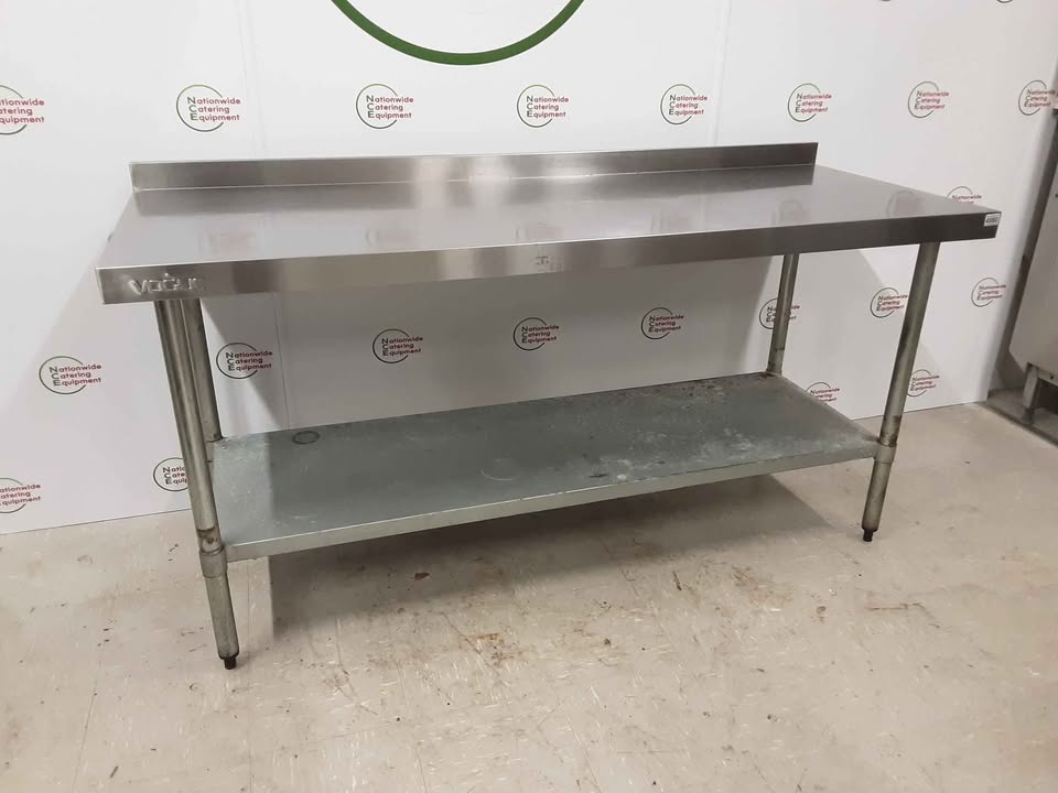 Stainless Steel Table with Upstand 180 x 70cm (NCE4980)