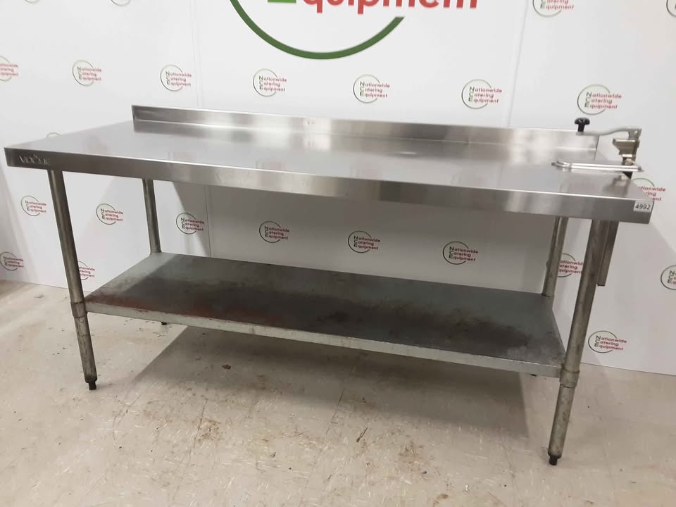 Stainless Steel Table with Can Opener Attached 180 x 70cm (NCE4992)