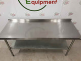 Stainless Steel Table with Upstand 180 x 70cm (NCE4981)