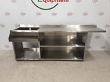 Stainless Steel Single Back Bar Cocktail Station/Ice Well 200cm (NCE5051)