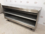 Stainless Steel Table with Two Lower Shelves 183x70cm (NCE4983)