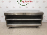 Stainless Steel Table with Two Lower Shelves 183x70cm (NCE4983)