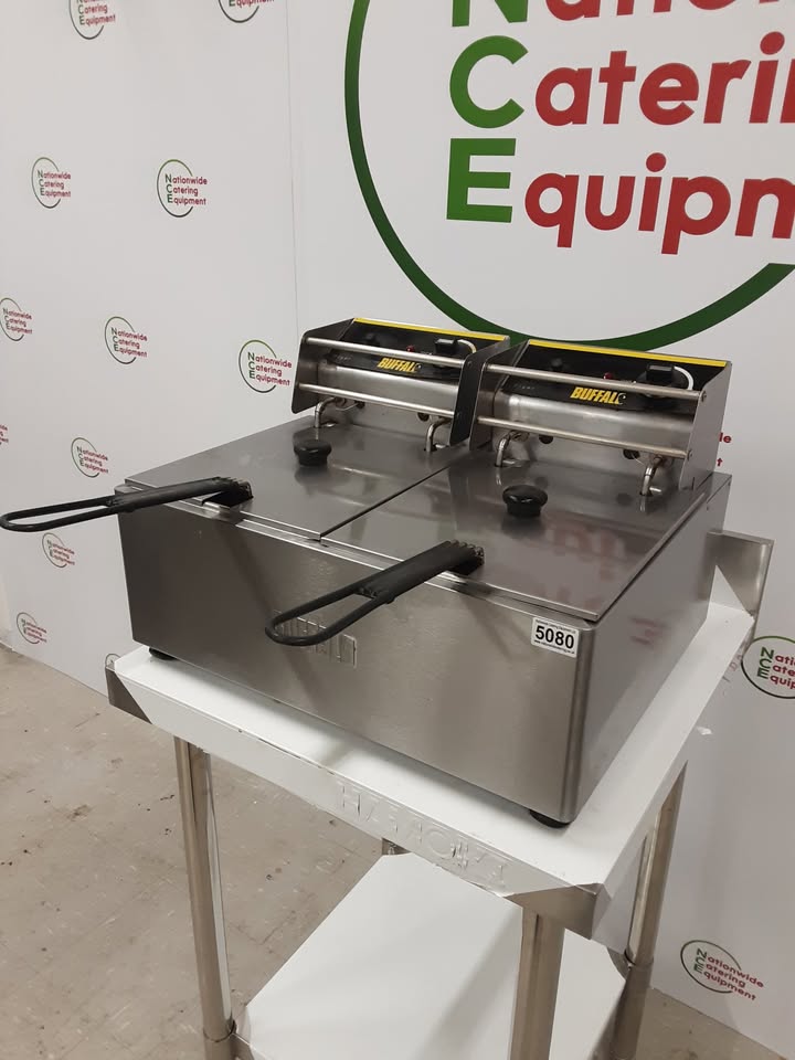 Buffalo Tabletop Twin Tank Electric Fryer 2 x 13amp (NCE5080)