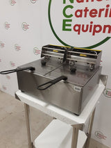 Buffalo Tabletop Twin Tank Electric Fryer 2 x 13amp (NCE5080)