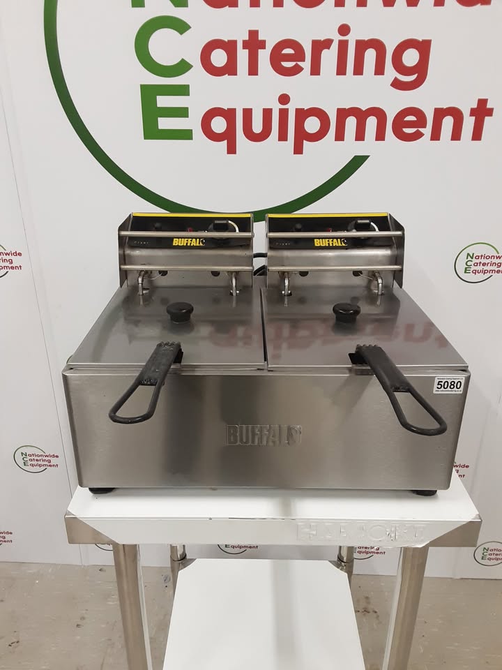 Buffalo Tabletop Twin Tank Electric Fryer 2 x 13amp (NCE5080)