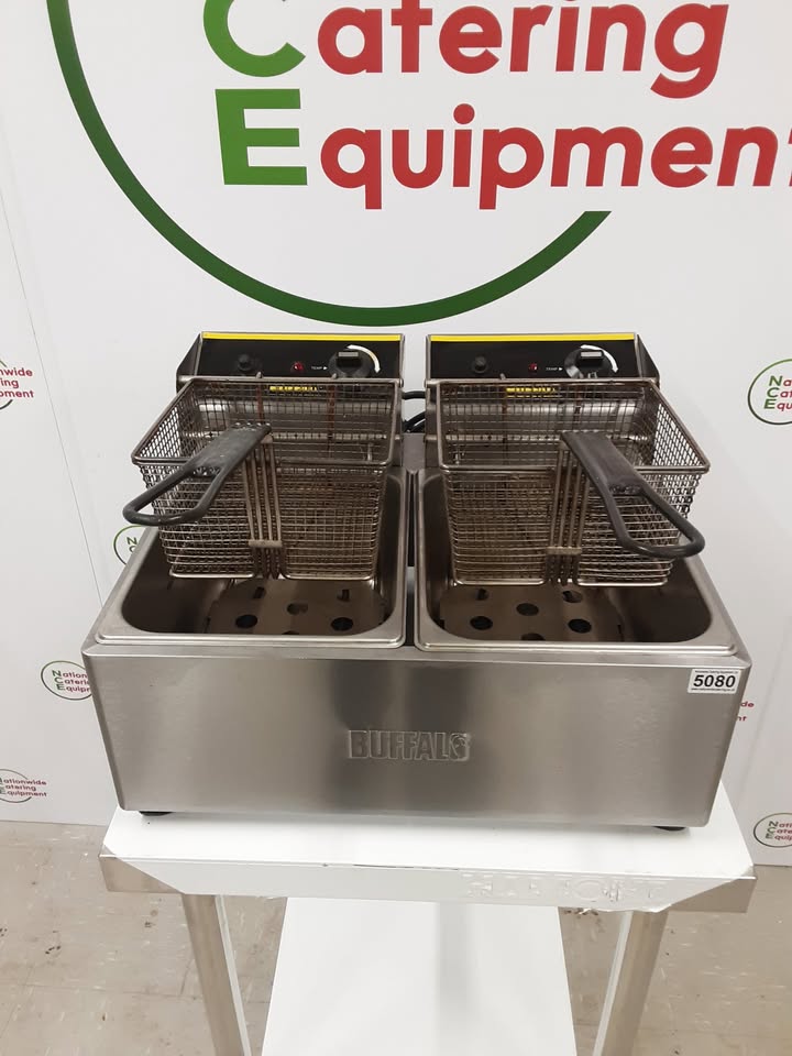 Buffalo Tabletop Twin Tank Electric Fryer 2 x 13amp (NCE5080)