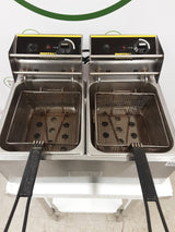 Buffalo Tabletop Twin Tank Electric Fryer 2 x 13amp (NCE5080)